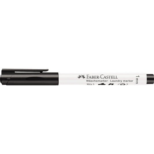 Faber-Castell Textilmarker 1mm schwarz Rundspitze
