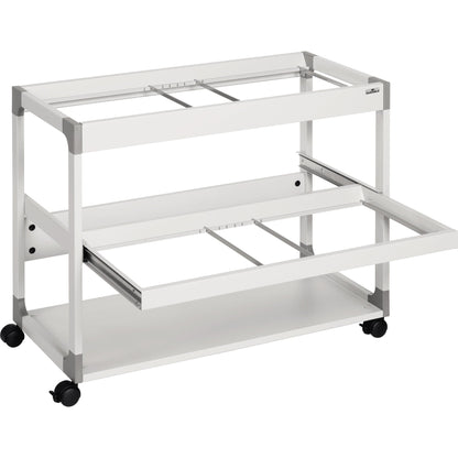DURABLE Hängemappenwagen SYSTEM FILE TROLLEY 200 MULTI DUO 89,7 x 71,5 x 43,2 cm (B x H x T) Metall, Stahl (epoxidharzbeschichtet), Holz (melaminbeschichtet), Polyamid, Polypropylen grau