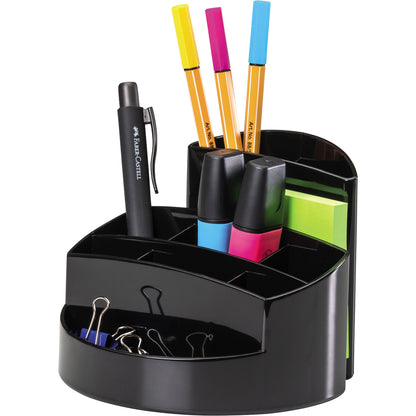 HAN Stifteköcher RONDO 14 x 10,9 x 14 cm (B x H x T) Polystyrol schwarz