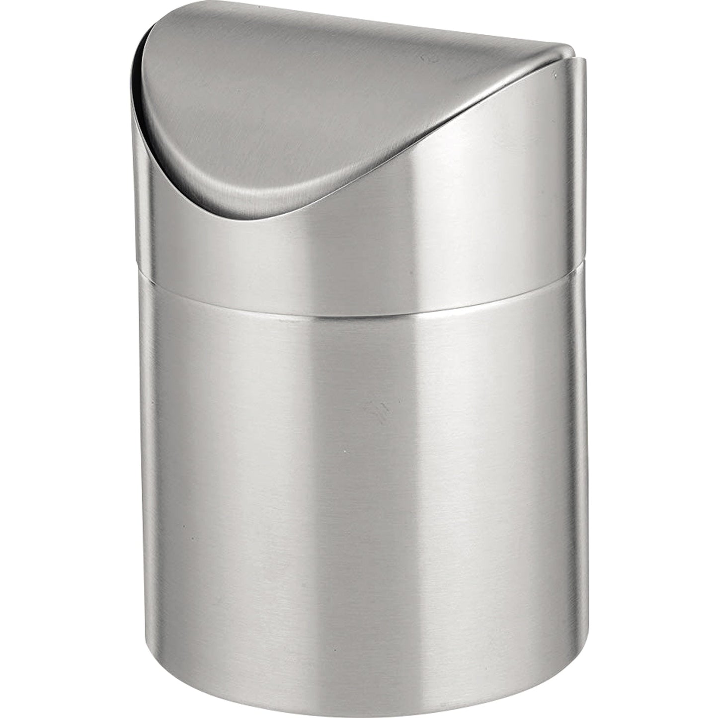 Esmeyer® Tischabfallbehälter SWING rund 12 x 16,5 cm (Ø x H) 1,2l Edelstahl 18/10 silber 1 Sortierfach