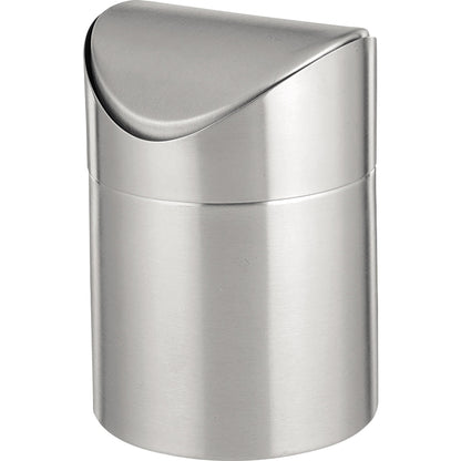 Esmeyer® Tischabfallbehälter SWING rund 12 x 16,5 cm (Ø x H) 1,2l Edelstahl 18/10 silber 1 Sortierfach