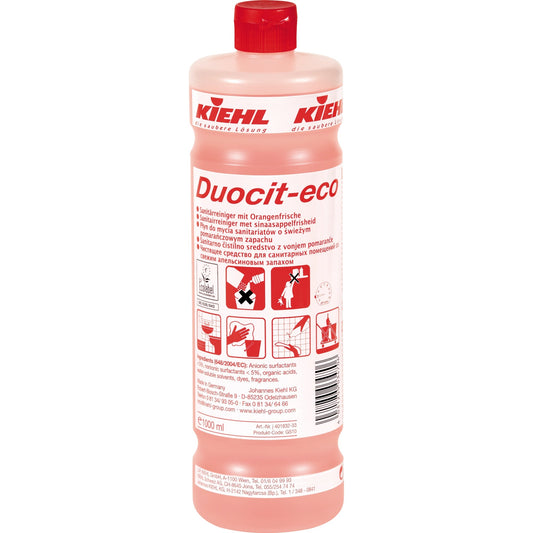 Kiehl Badreiniger Duocit-eco Orange nicht dermatologisch getestet pH-Wert: 2,5 Flasche Kunststoff 1l