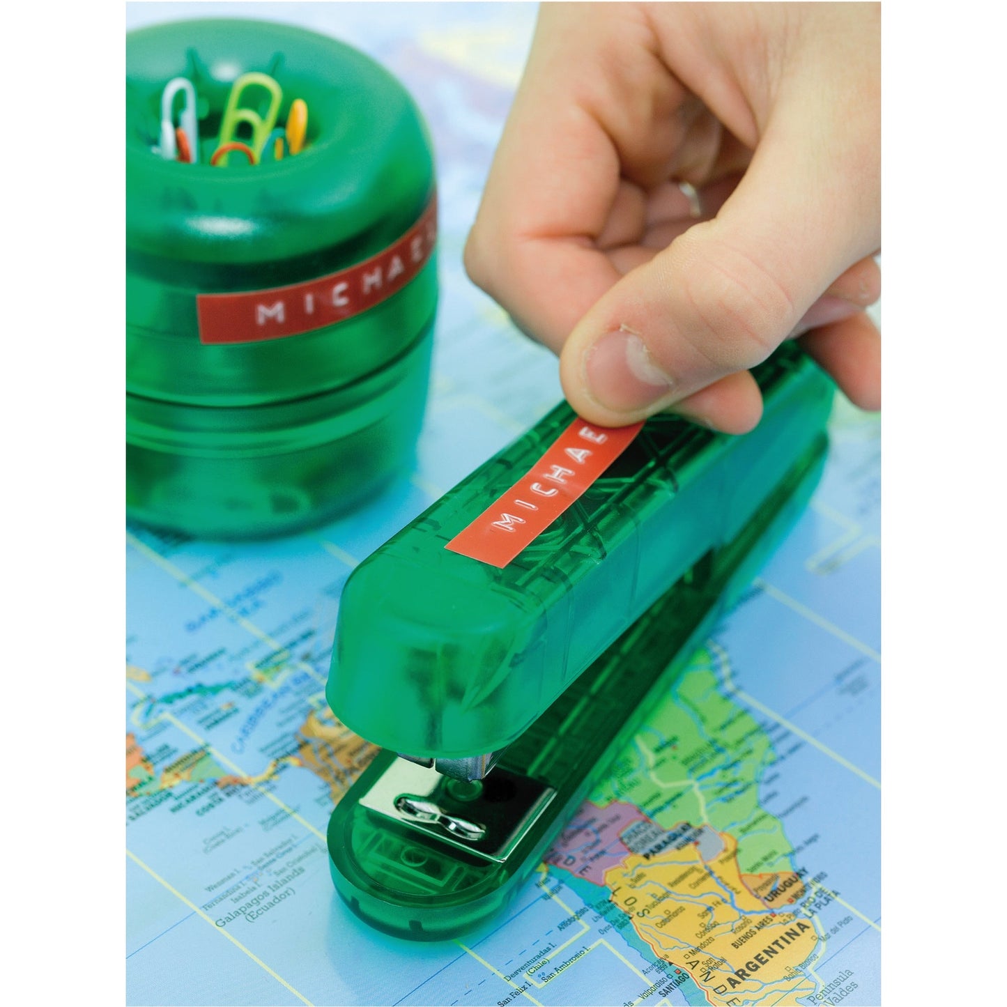 DYMO® Prägegerät OmegaT 9mm 3,7mm Kunststoff schieferblau