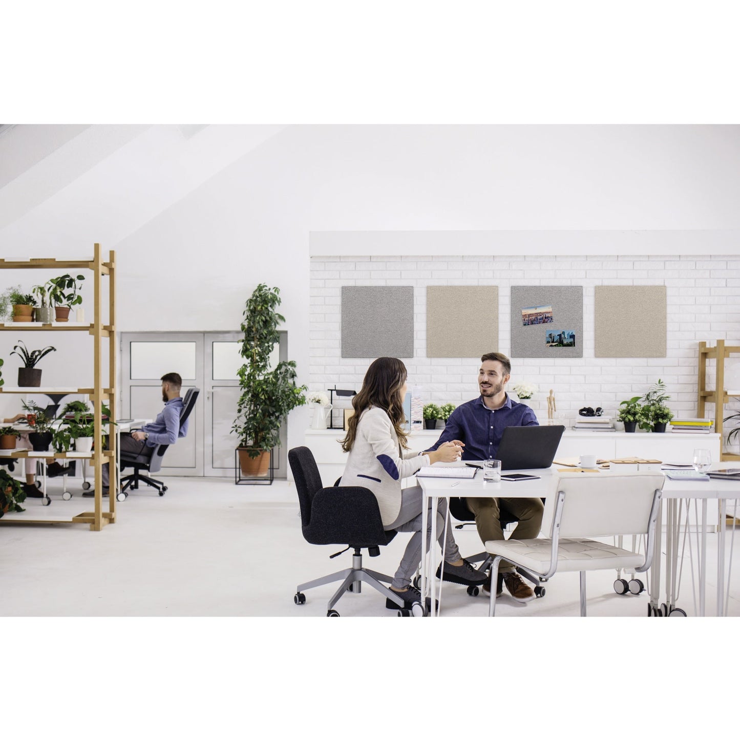 Legamaster Pinnwand BOARD-UP Akustik 75 x 75 cm (B x H) Textil beige