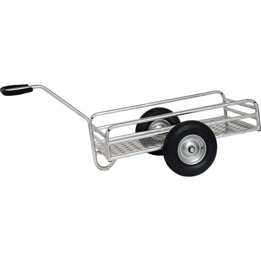Fetra Handwagen 84 x 81,1 x 182,5 cm (B x H x T) 400kg Stahl, feuerverzinkt silber