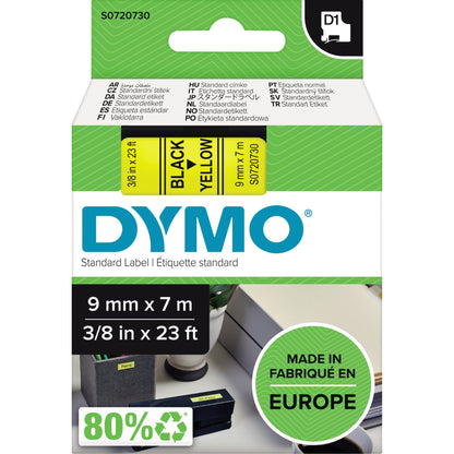 DYMO® Schriftbandkassette 9 mm x 7 m (B x L) gelb schwarz