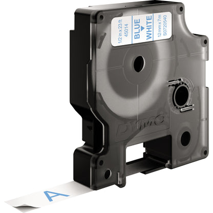 DYMO® Schriftbandkassette 12 mm x 7 m (B x L) weiß blau