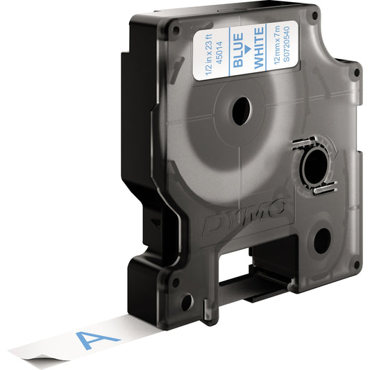 DYMO® Schriftbandkassette 12 mm x 7 m (B x L) weiß blau