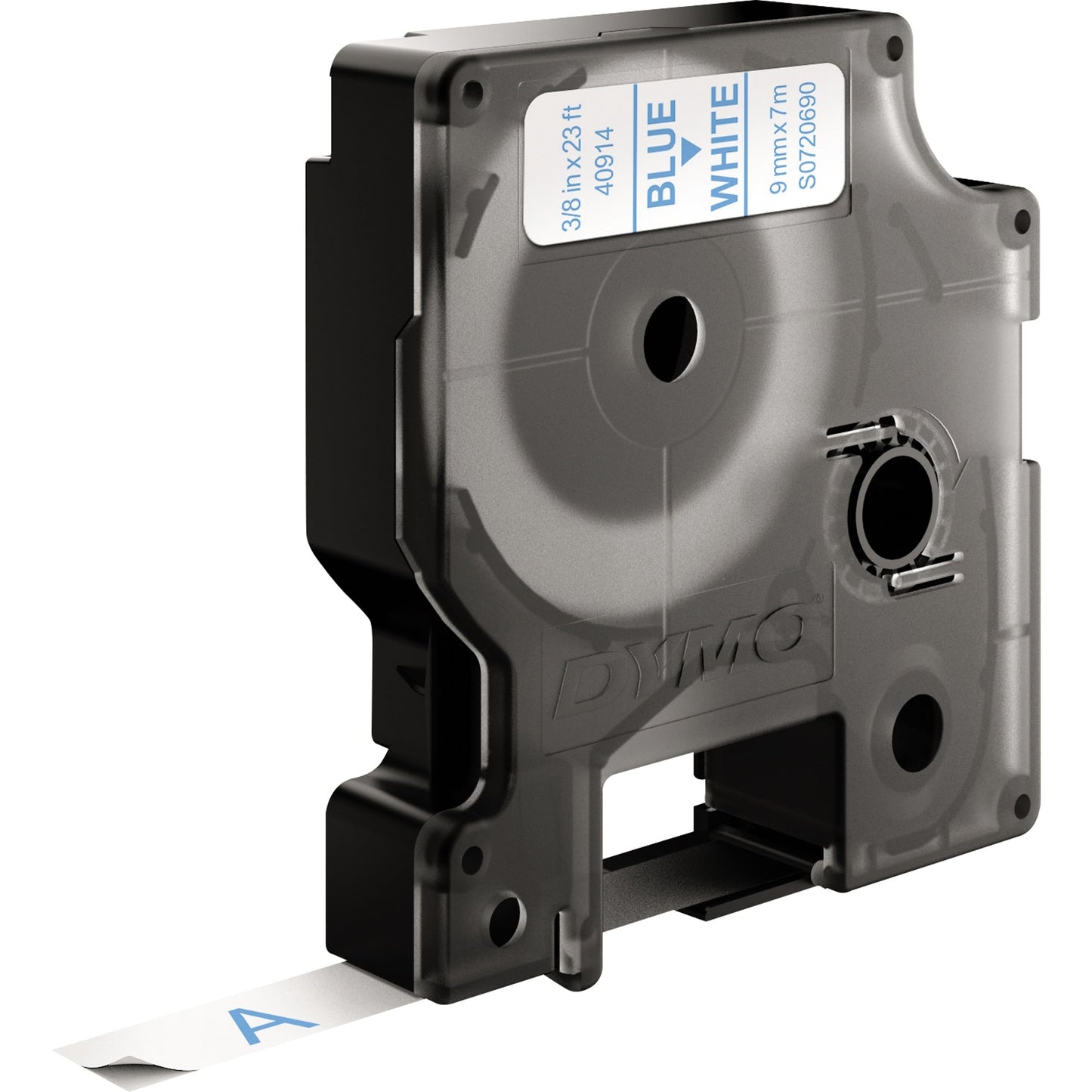 DYMO® Schriftbandkassette 9 mm x 7 m (B x L) weiß blau