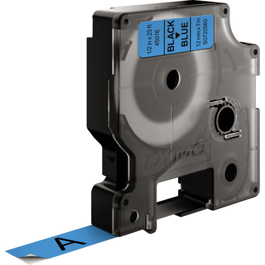 DYMO® Schriftbandkassette 12 mm x 7 m (B x L) blau schwarz