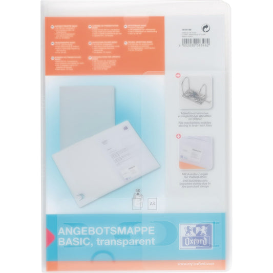 Oxford Angebotsmappe image basic DIN A4 Polypropylen farblos