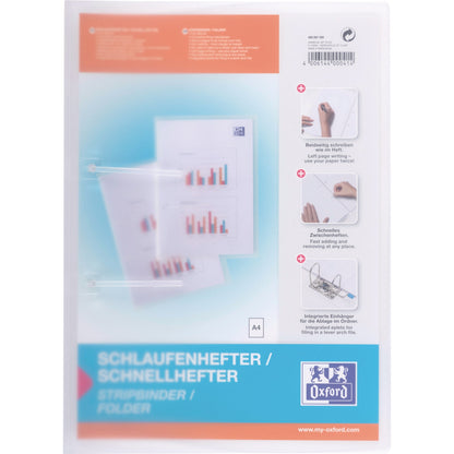 Oxford Schlauchhefter DIN A4 ohne transparenten Vorderdeckel Polypropylen farblos