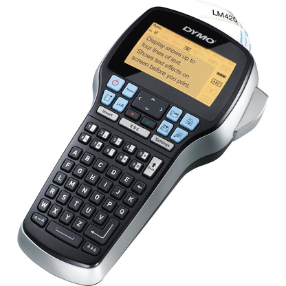 DYMO® Beschriftungsgerät LabelManagerT 420P 4 Display-Zeilen 7 Schriftgrößen 4 Druckzeilen inkl. 4 D1-Schriftbandkassetten, USB-Kabel, Akku, Kurzanleitung, Garantiekarte, Netzteil