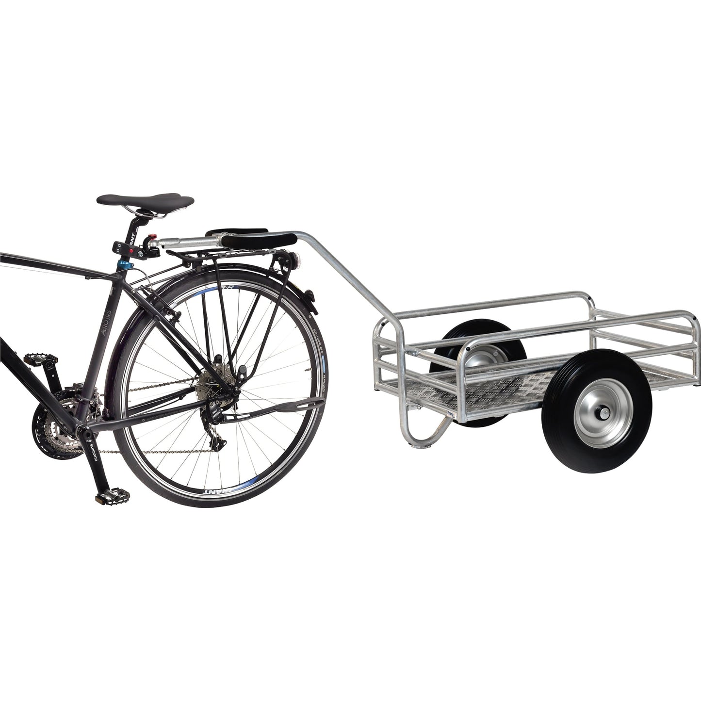 Fetra Fahrradkupplung Fetra Handwagen 6103, 6104, 6105 je 1 x Kugelkupplung, Adapter für Sattelstütze von 26 bis 31 mm Durchmesser, Kugelschale mit Anschraubplatten
