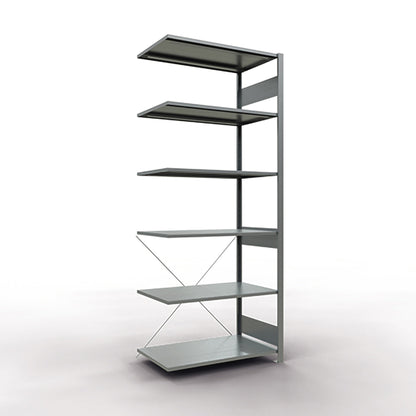 SCHULTE Anbauregal MULTIplus150 1.000 x 2.500 x 600 mm (B x H x T) 6 Fachböden 150kg Stahl