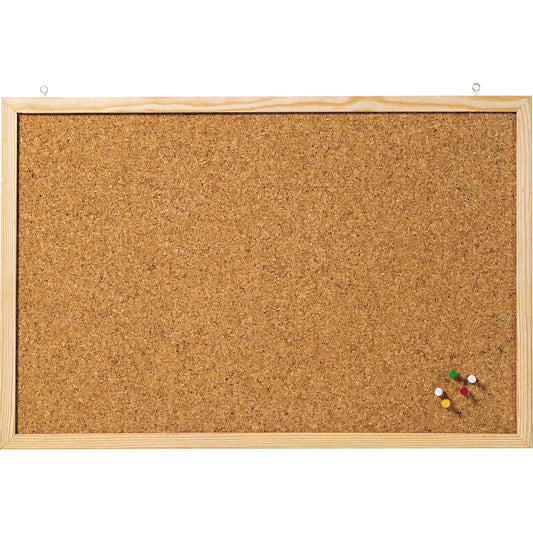 FRANKEN Pinnwand Memoboard 120 x 80 cm (B x H) Kork Material des Rahmens: Holz braun
