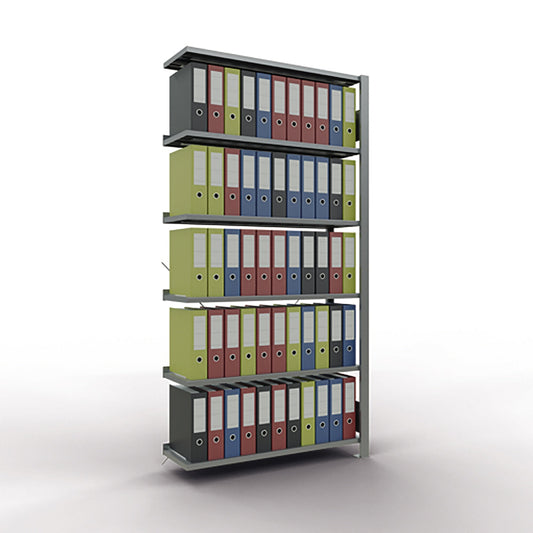 SCHULTE Anbauregal MULTIplus85 1.000 x 2.000 x 300 mm (B x H x T) 6 Fachböden 85kg Stahl