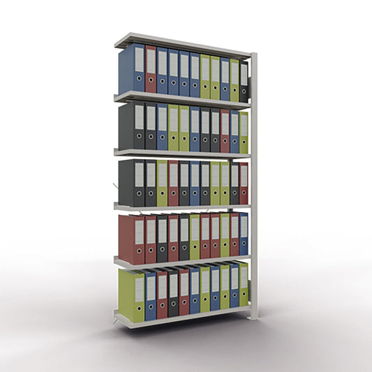 SCHULTE Anbauregal MULTIplus85 1.000 x 2.000 x 300 mm (B x H x T) 6 Fachböden 85kg Stahl