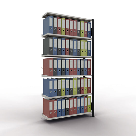 SCHULTE Anbauregal MULTIplus85 1.000 x 2.000 x 300 mm (B x H x T) 6 Fachböden 85kg Stahl