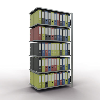 SCHULTE Anbauregal MULTIplus150 1.000 x 2.000 x 600 mm (B x H x T) 6 Fachböden 150kg Stahl