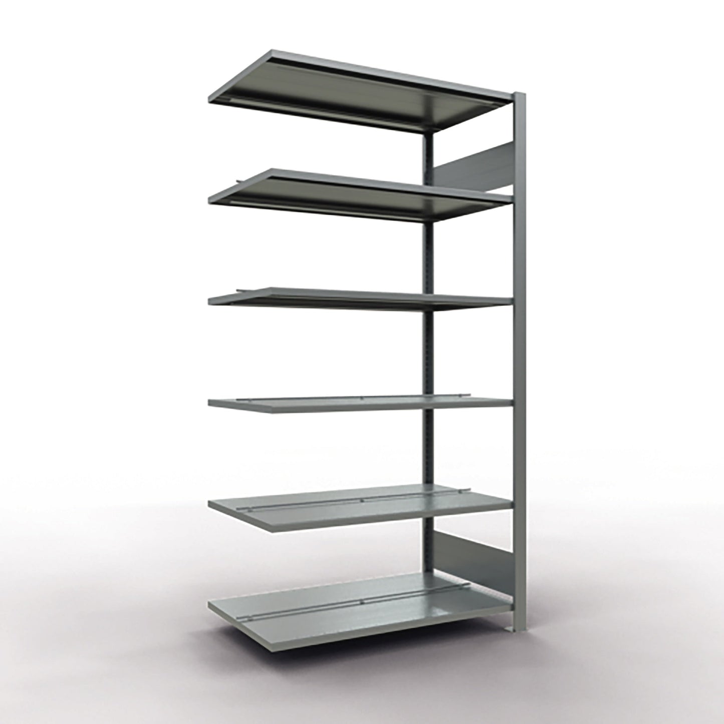 SCHULTE Anbauregal MULTIplus150 1.000 x 2.000 x 600 mm (B x H x T) 6 Fachböden 150kg Stahl