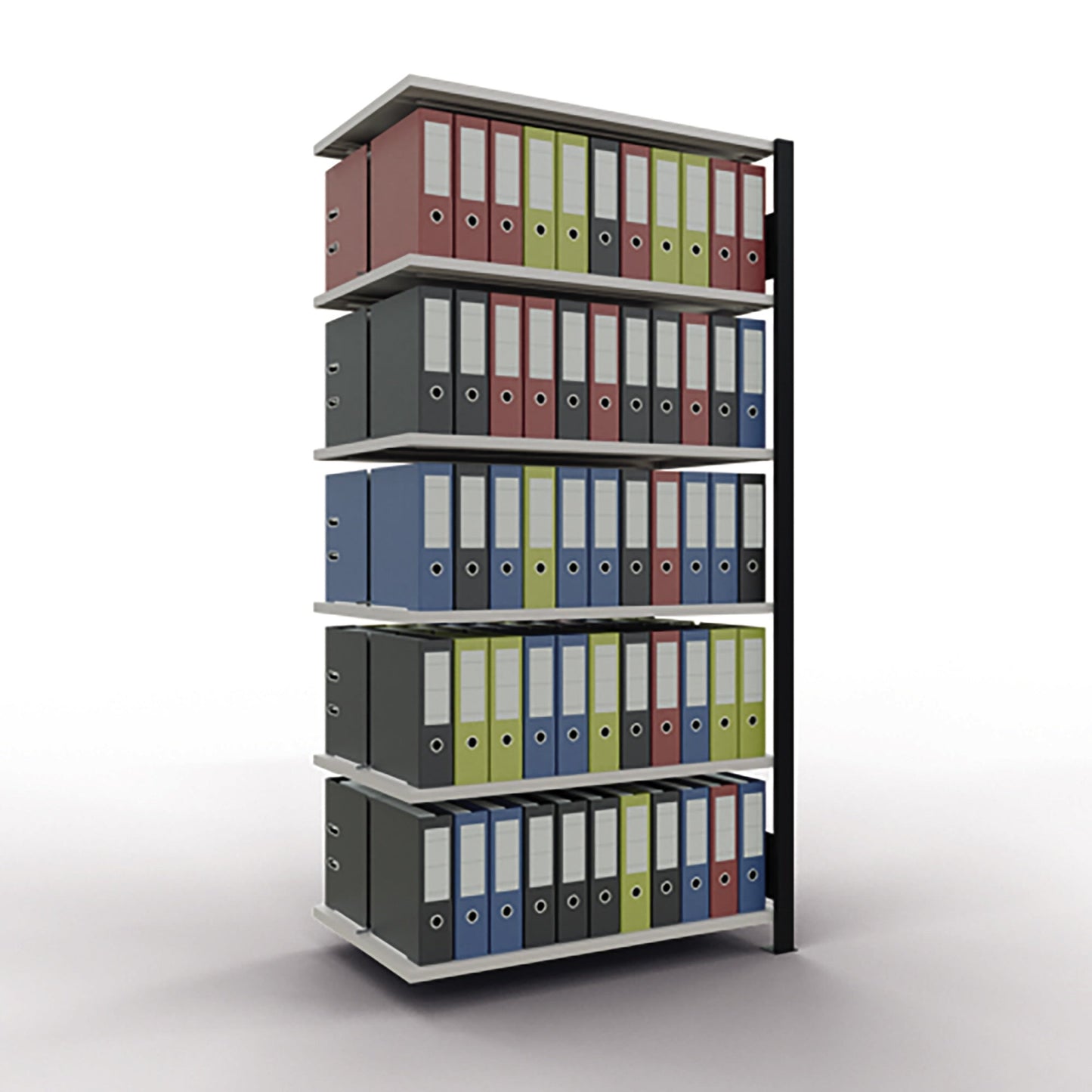 SCHULTE Anbauregal MULTIplus150 1.000 x 2.000 x 600 mm (B x H x T) 6 Fachböden 150kg Stahl