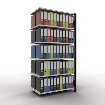 SCHULTE Anbauregal MULTIplus150 1.000 x 2.000 x 600 mm (B x H x T) 6 Fachböden 150kg Stahl