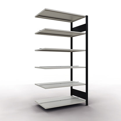 SCHULTE Anbauregal MULTIplus150 1.000 x 2.000 x 600 mm (B x H x T) 6 Fachböden 150kg Stahl