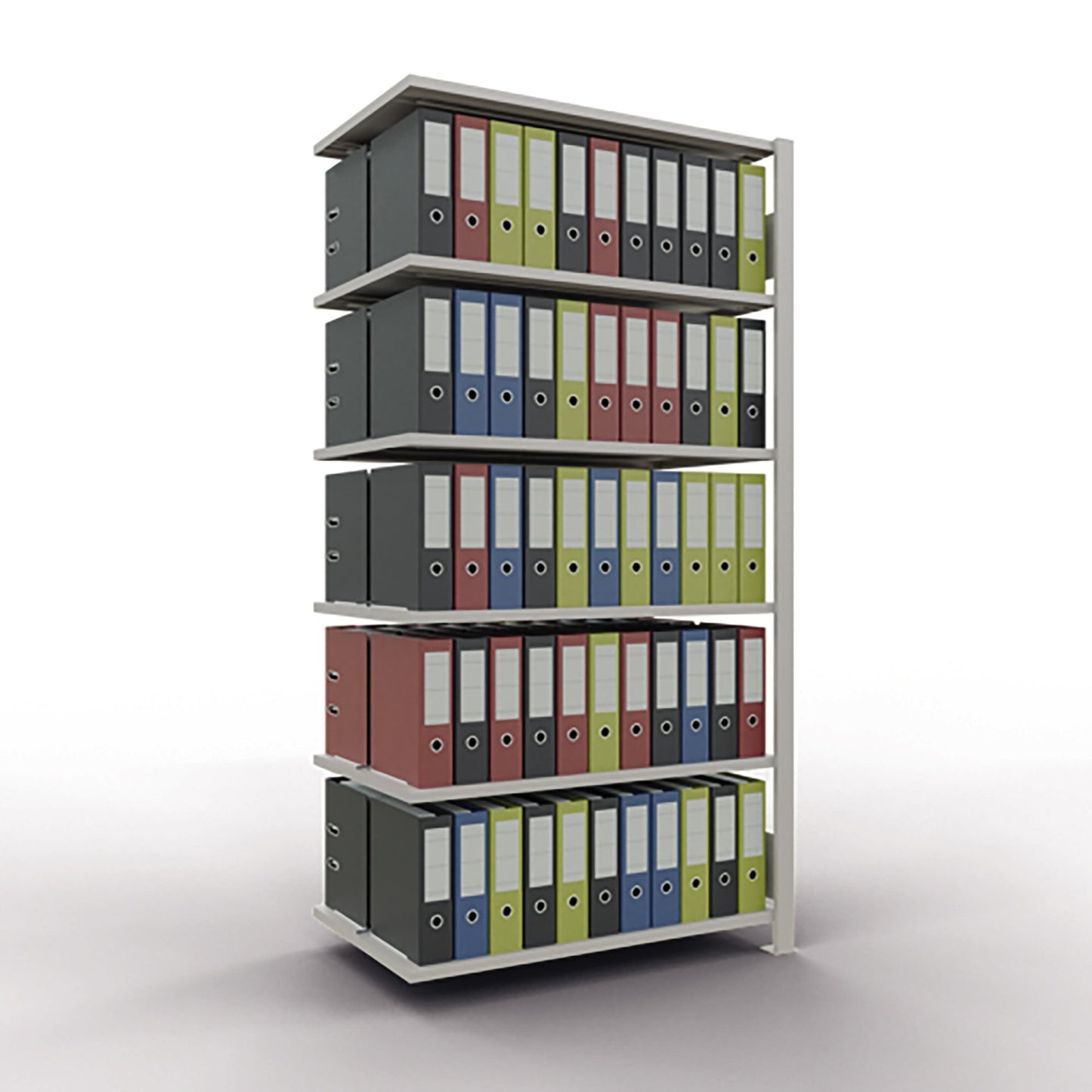 SCHULTE Anbauregal MULTIplus150 1.000 x 2.000 x 600 mm (B x H x T) 6 Fachböden 150kg Stahl