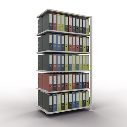 SCHULTE Anbauregal MULTIplus150 1.000 x 2.000 x 600 mm (B x H x T) 6 Fachböden 150kg Stahl