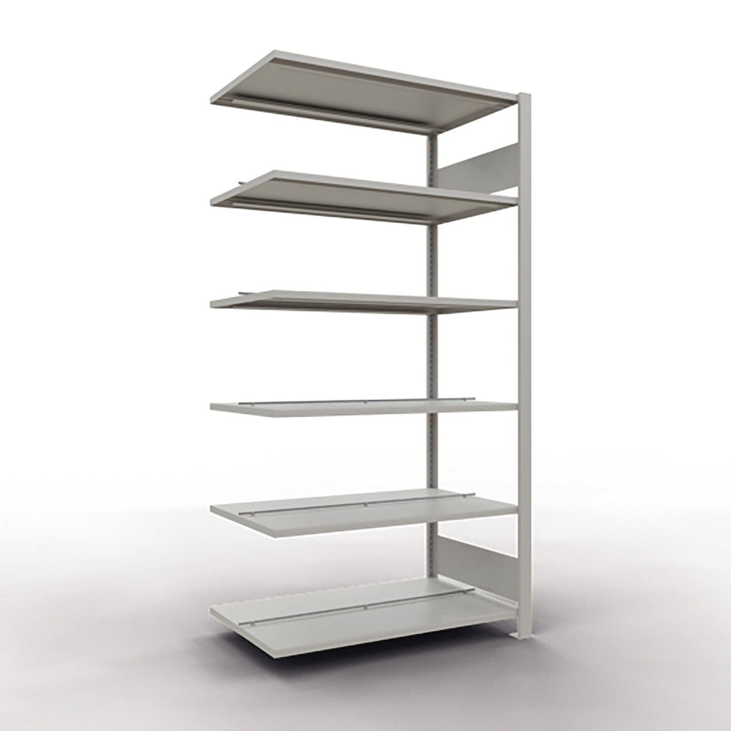 SCHULTE Anbauregal MULTIplus150 1.000 x 2.000 x 600 mm (B x H x T) 6 Fachböden 150kg Stahl