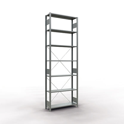 SCHULTE Grundregal MULTIplus150 1.000 x 3.000 x 300 mm (B x H x T) 7 Fachböden 150kg inkl. Abdeckkappen, Klemmfüße Stahl