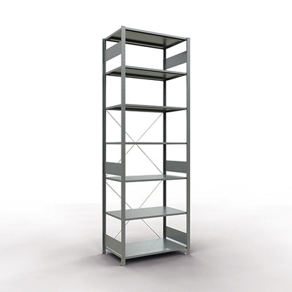 SCHULTE Grundregal MULTIplus150 1.000 x 3.000 x 600 mm (B x H x T) 7 Fachböden 150kg inkl. Abdeckkappen, Klemmfüße Stahl