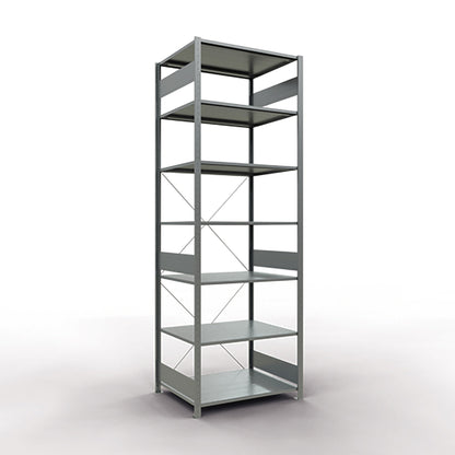 SCHULTE Grundregal MULTIplus150 1.000 x 3.000 x 800 mm (B x H x T) 7 Fachböden 150kg inkl. Abdeckkappen, Klemmfüße Stahl