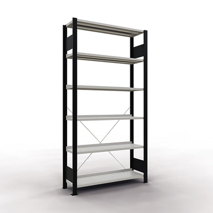 SCHULTE Grundregal MULTIplus85 1.000 x 2.000 x 300 mm (B x H x T) 6 Fachböden 85kg inkl. Abdeckkappen, Klemmfüße Stahl