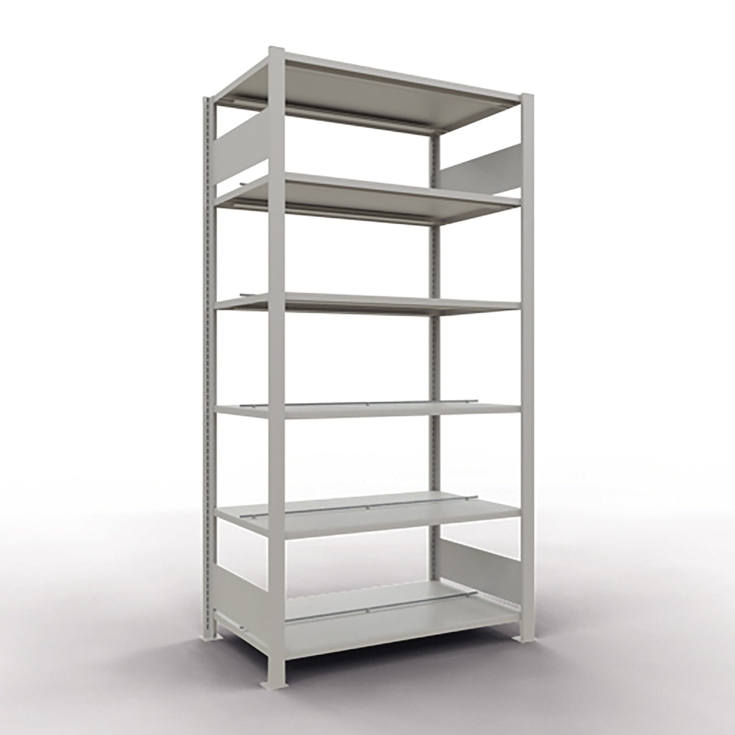 SCHULTE Grundregal MULTIplus150 1.000 x 2.000 x 600 mm (B x H x T) 6 Fachböden 150kg inkl. Abdeckkappen, Klemmfüße Stahl