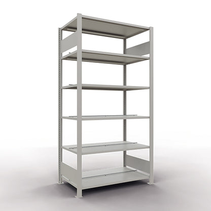 SCHULTE Grundregal MULTIplus150 1.000 x 2.000 x 600 mm (B x H x T) 6 Fachböden 150kg inkl. Abdeckkappen, Klemmfüße Stahl