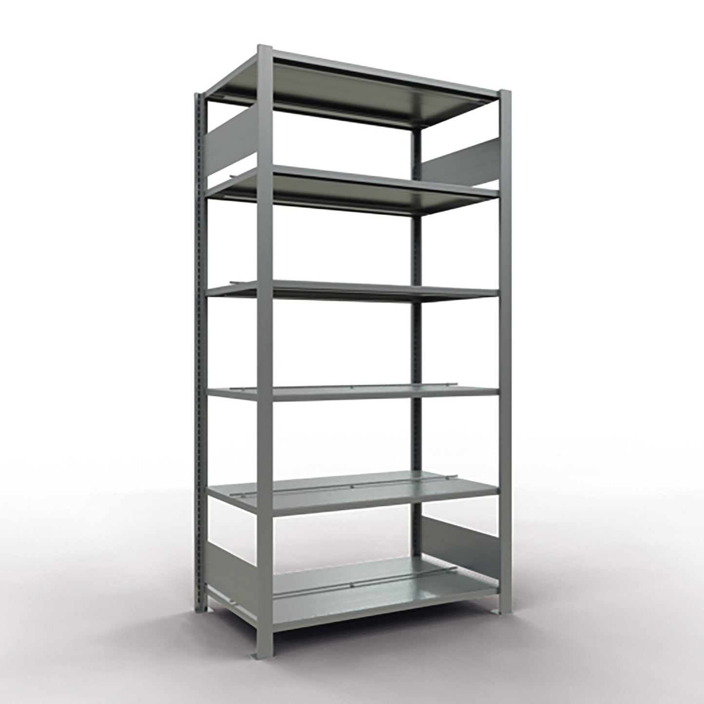 SCHULTE Grundregal MULTIplus150 1.000 x 2.000 x 600 mm (B x H x T) 6 Fachböden 150kg inkl. Abdeckkappen, Klemmfüße Stahl