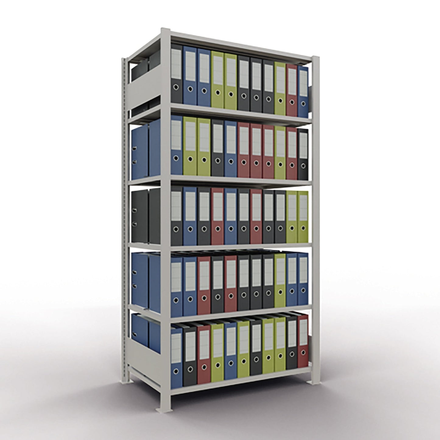 SCHULTE Grundregal MULTIplus150 1.000 x 2.000 x 600 mm (B x H x T) 6 Fachböden 150kg inkl. Abdeckkappen, Klemmfüße Stahl