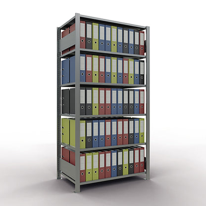 SCHULTE Grundregal MULTIplus150 1.000 x 2.000 x 600 mm (B x H x T) 6 Fachböden 150kg inkl. Abdeckkappen, Klemmfüße Stahl