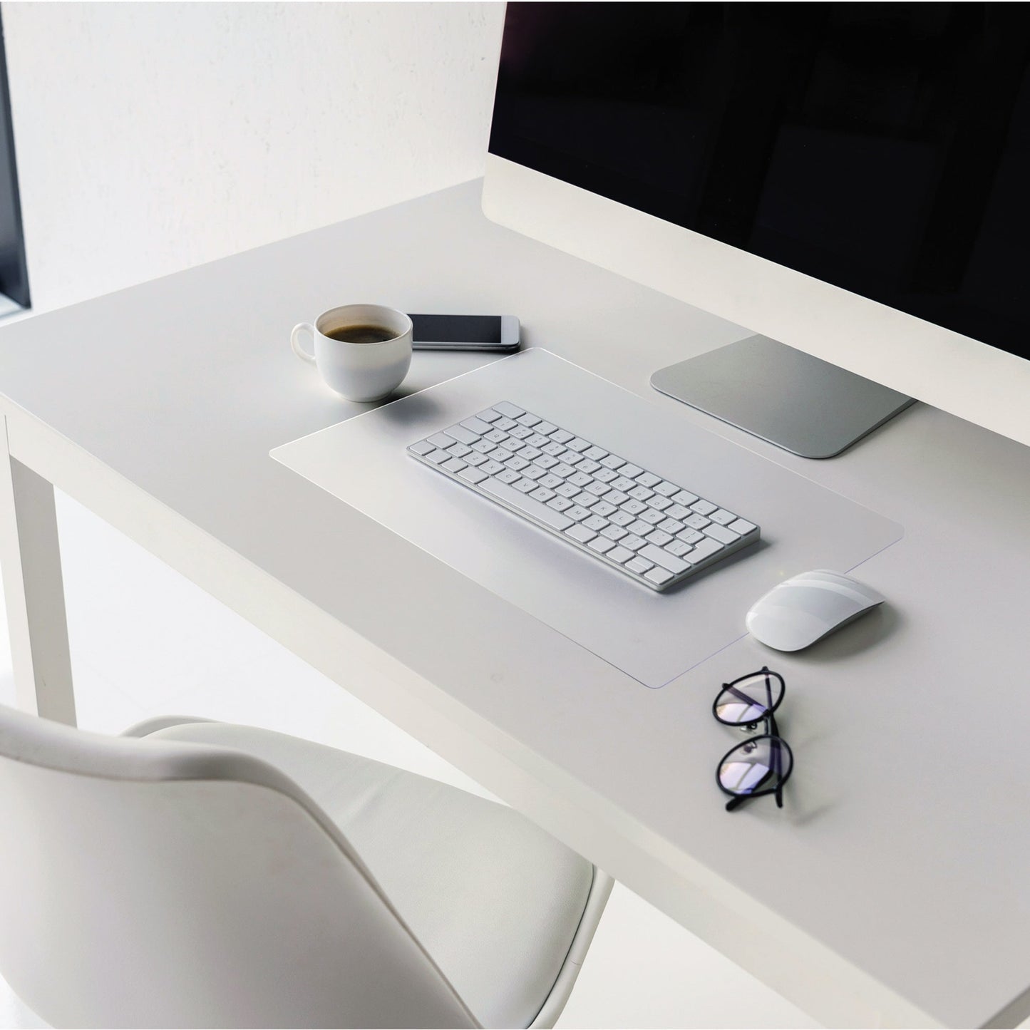 Desktex Schreibunterlage 43 x 56 cm (B x H) ohne Kalender Vinyl transparent 4 St./Pack.