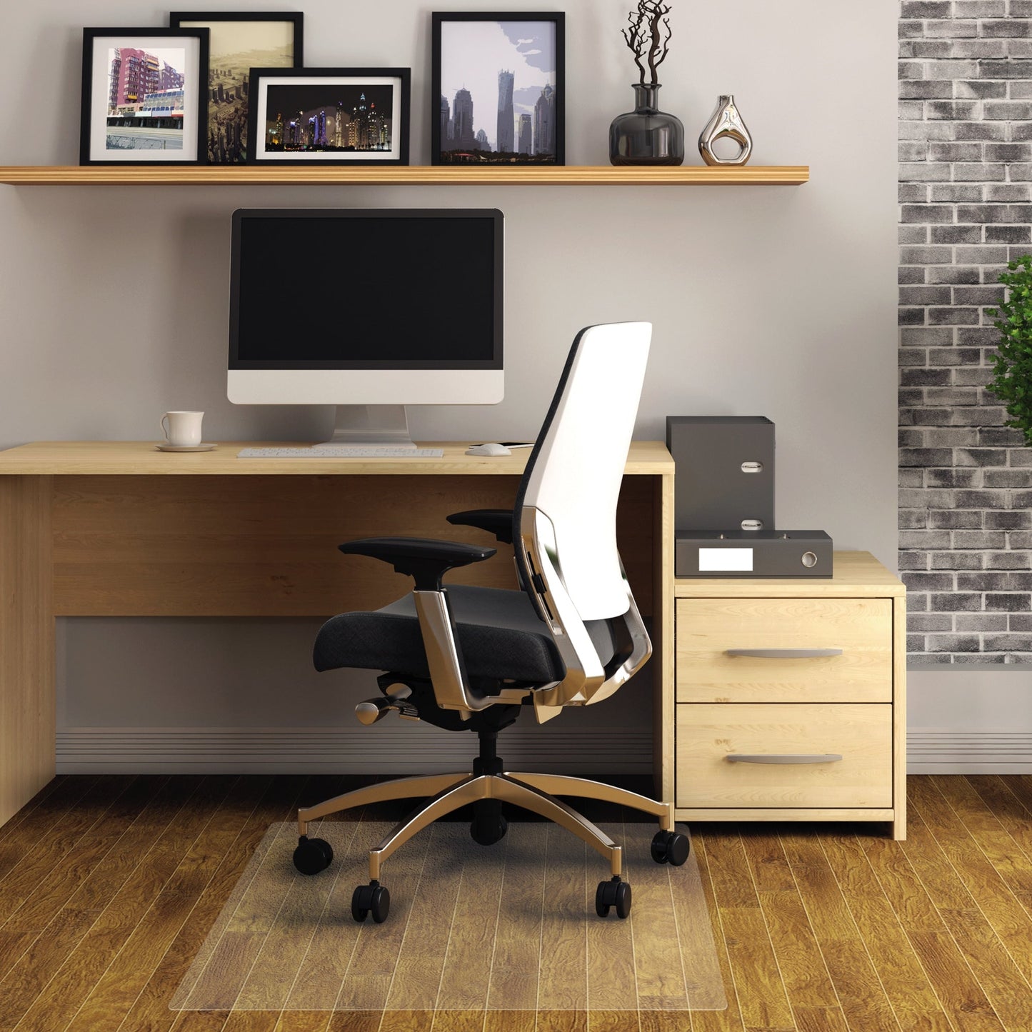 Cleartex Bodenschutzmatte advantagemat® 92 x 92 cm (B x T) Vinyl transparent