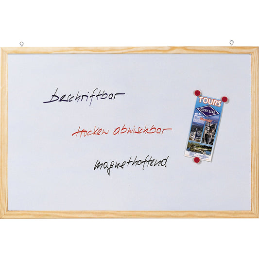 FRANKEN Whiteboard Memoboard Maße der Oberfläche: 60 x 40 cm (B x H) Tafel magnethaftend nicht beidseitig beschreibbar Stahl lackiert weiß