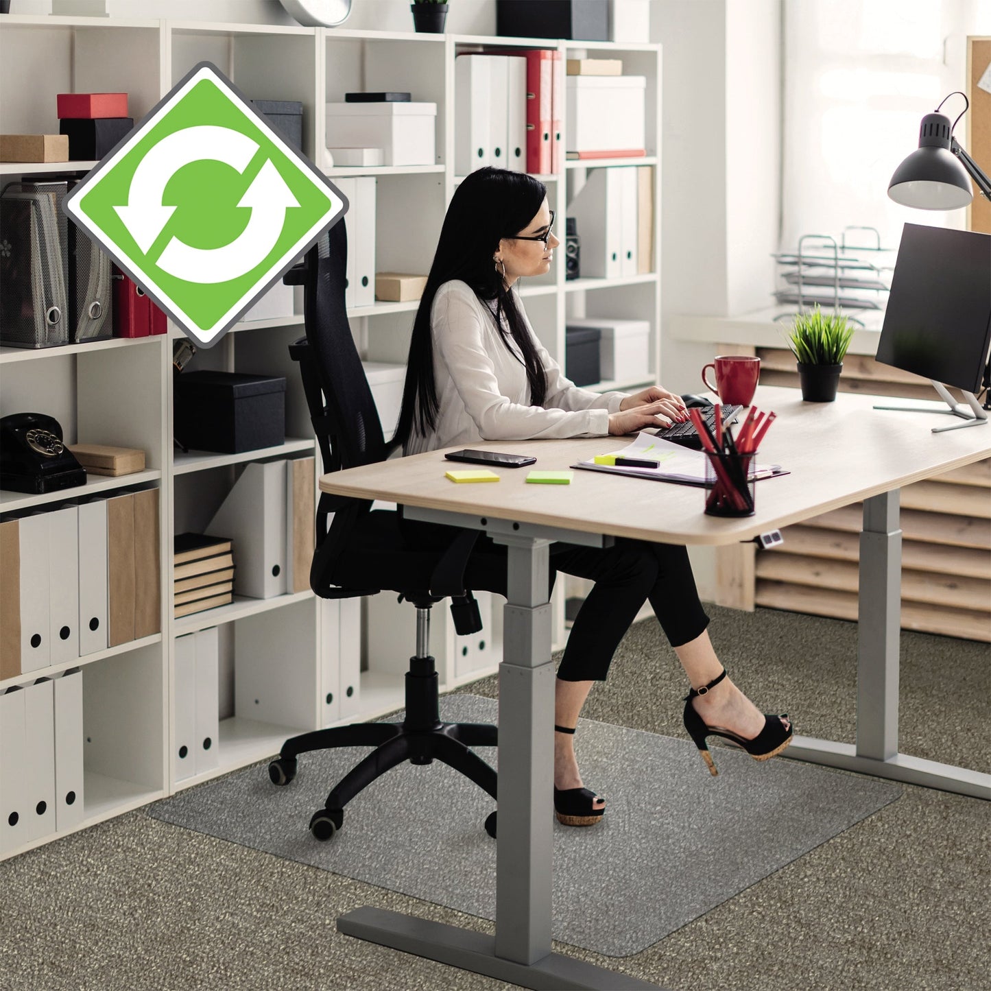 Cleartex Bodenschutzmatte evolutionmat® 120 x 90 cm (B x T) Polymer transparent