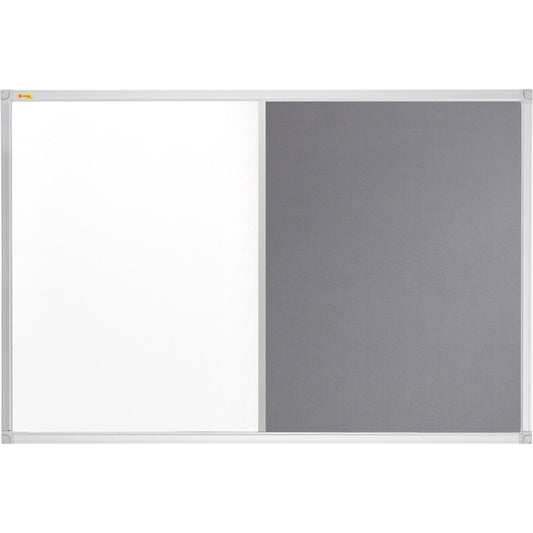 FRANKEN Multifunktionstafel X-tra!Line 60 x 45 cm (B x H) Stahl Material der Pinnfläche: Filz grau