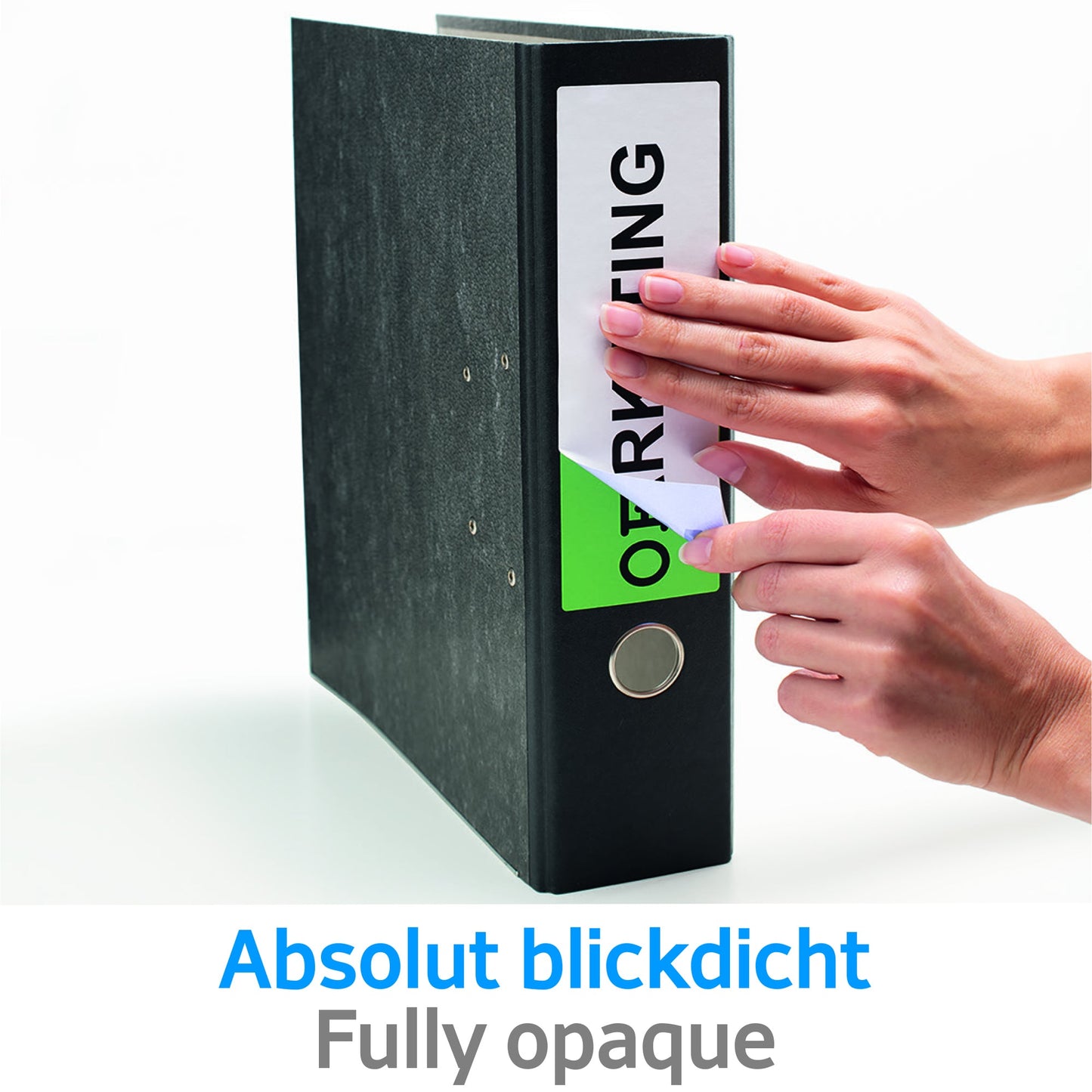 HERMA Ordnerrückenetikett schmal/lang 38 x 297 mm (B x H) selbstklebend mit Griffloch weiß 125 Etik./Pack.
