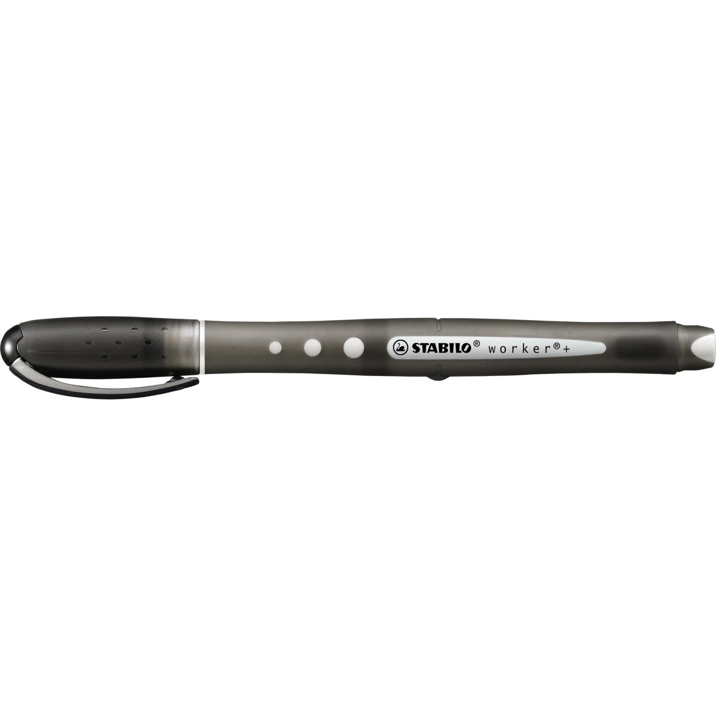 STABILO® Tintenroller worker®+ colorful 0,5mm schwarz Rundspitze nicht dokumentenecht
