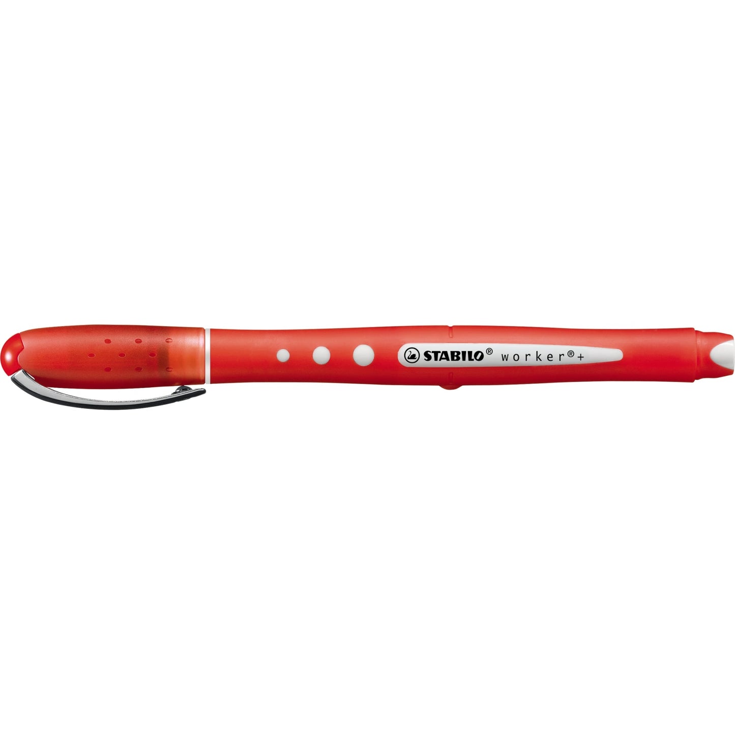 STABILO® Tintenroller worker®+ colorful 0,5mm rot Rundspitze nicht dokumentenecht