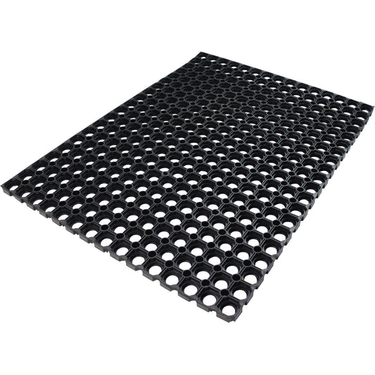 Doortex Ringgummimatte octomat® Außenbereich 60 x 80 cm (B x T) Gummi schwarz