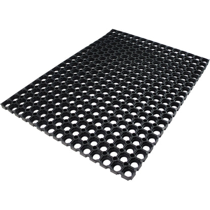 Doortex Ringgummimatte octomat® Außenbereich 80 x 120 cm (B x T) Gummi schwarz